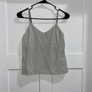 Lululemon Modal Silk-Blend Spaghetti Strap Tank Top in Belgian Blue sz 8